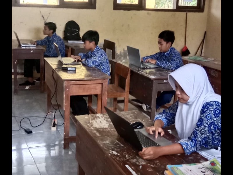 TKA (Tes Kemampuan Akademik) di SD negeri 1 Taman Berjalan Lancar
